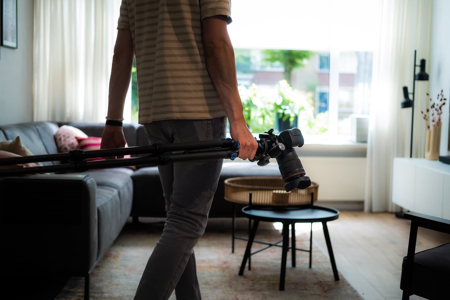 Fotograaf van Owl Vision aan het werk in een woning
